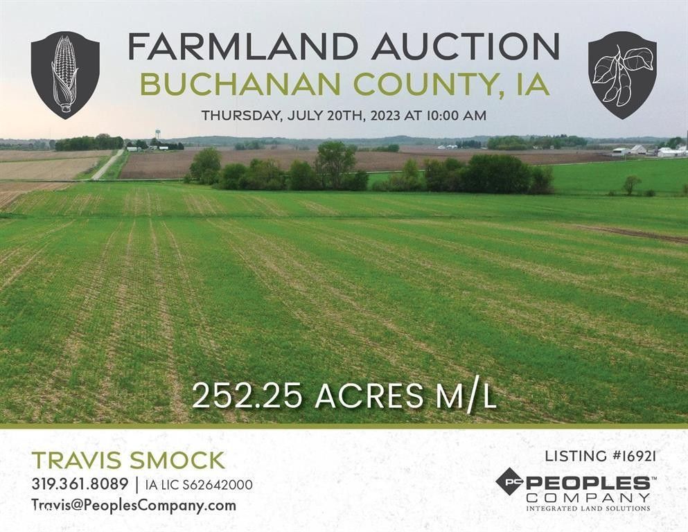 257.09 acres in Buchanan County, Iowa