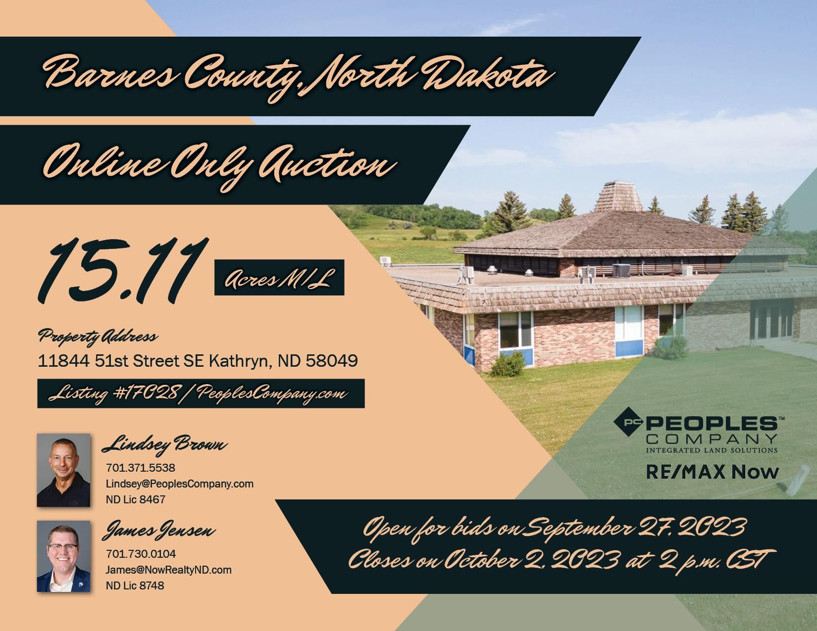 15.11 acres in Barnes County, North Dakota