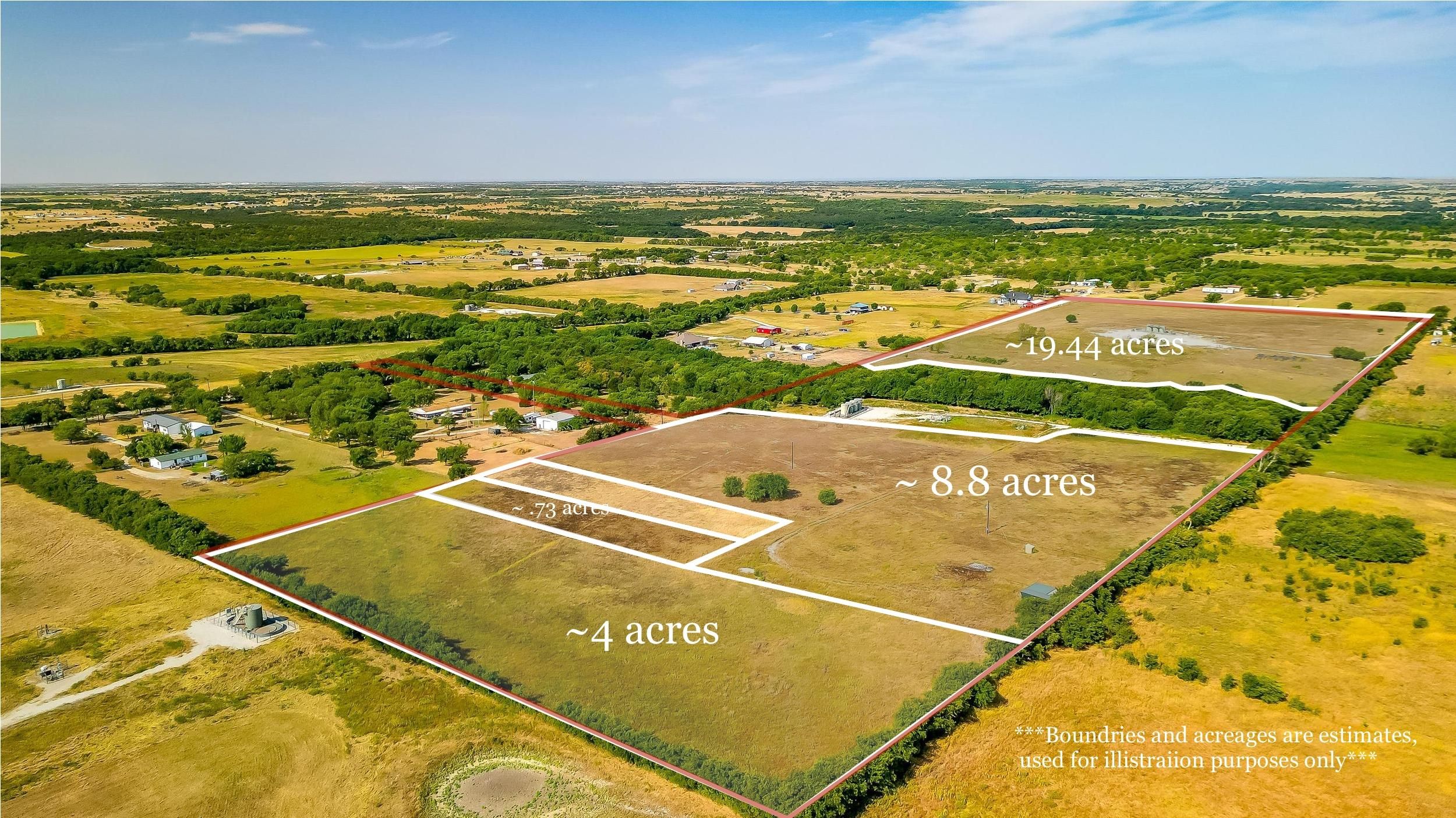 45 acres in Denton County, Texas