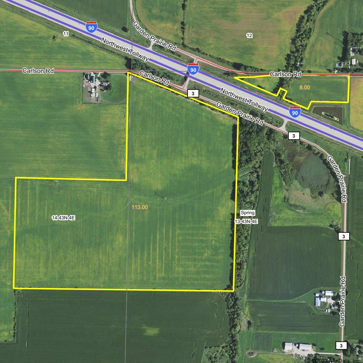 121 acres in Boone County, Illinois