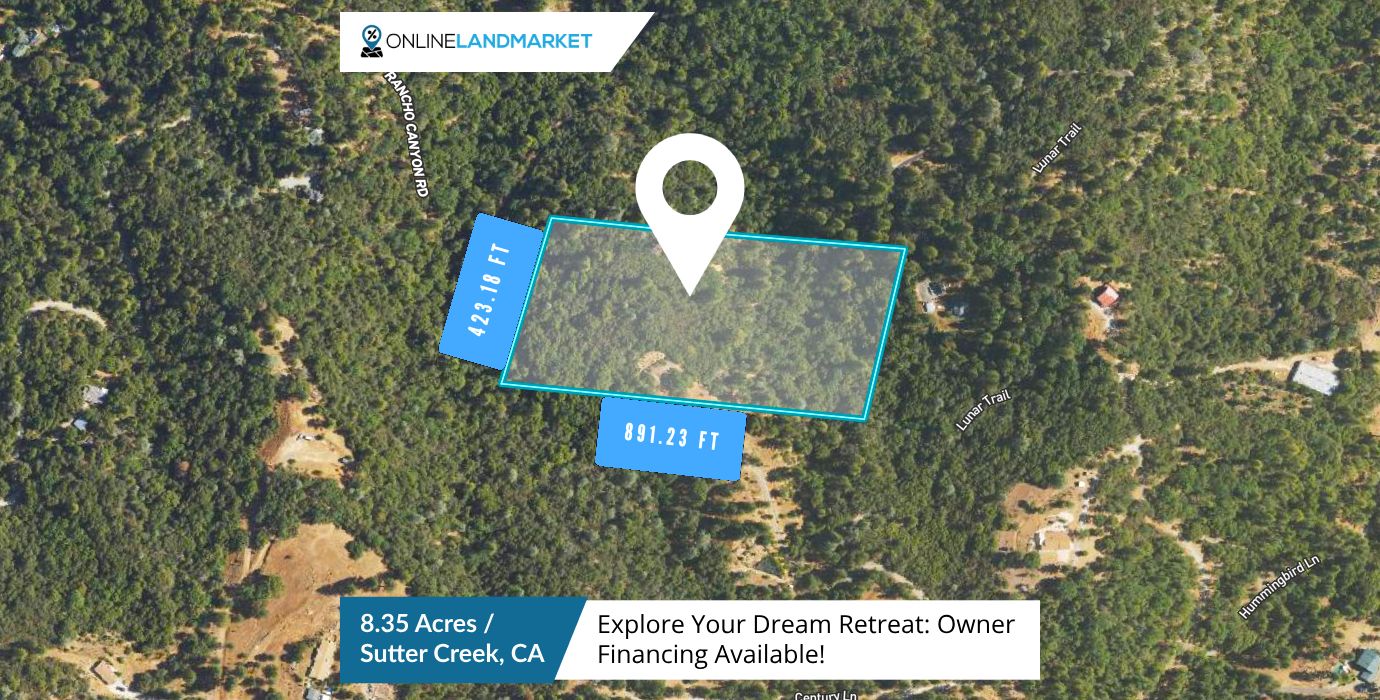 8.35 acres in Amador County, California