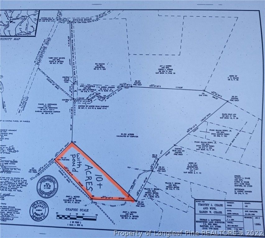 10 acres in Lee County, North Carolina