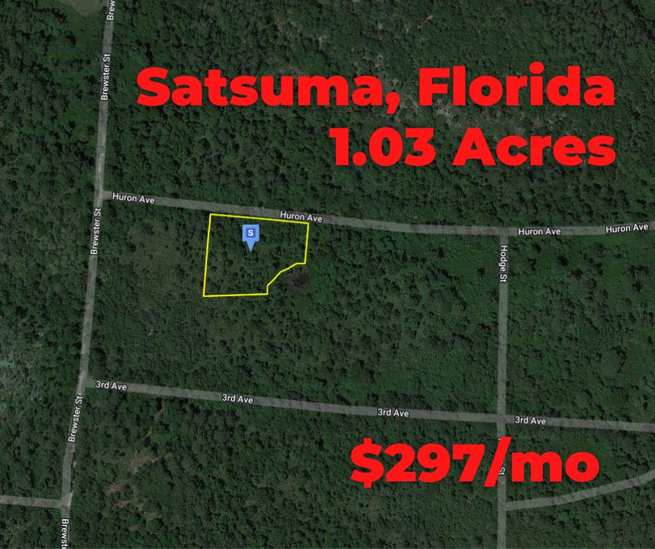 1.03 acres in Putnam County, Florida