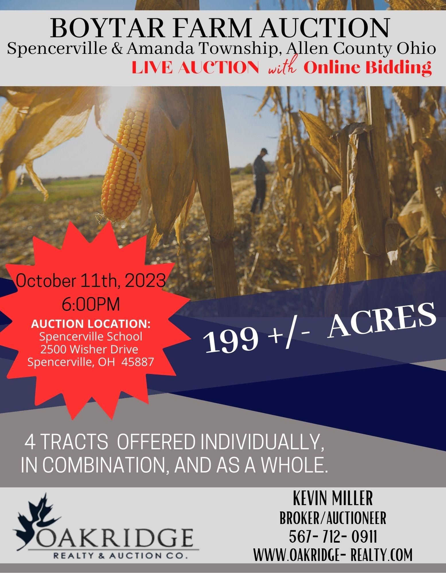 199 acres in Allen County, Ohio