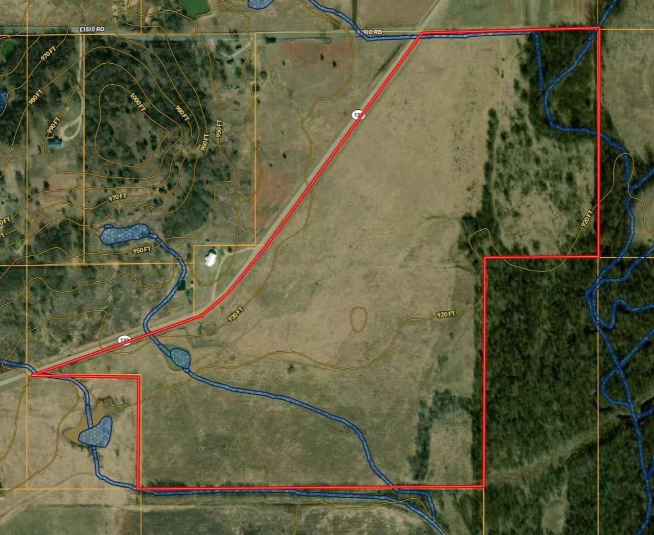 102 acres in Garvin County, Oklahoma