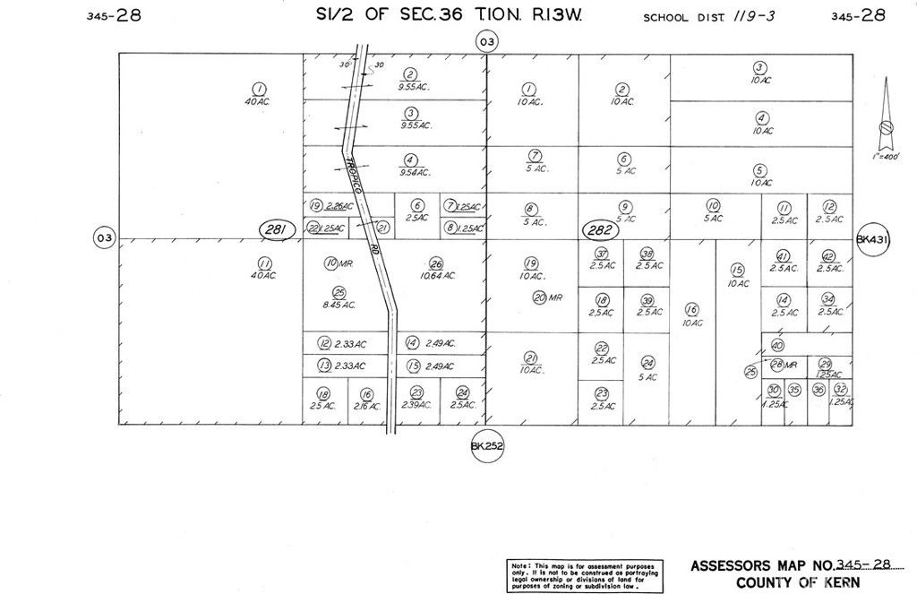 7.5 acres in Kern County, California
