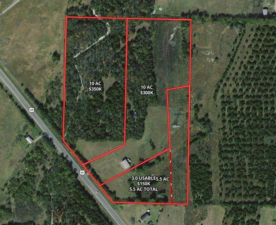 10 acres in Fannin County, Texas