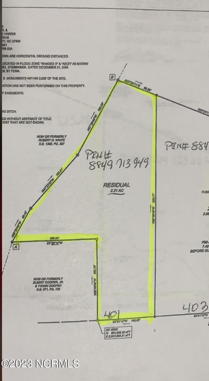 2.31 acres in Pasquotank County, North Carolina