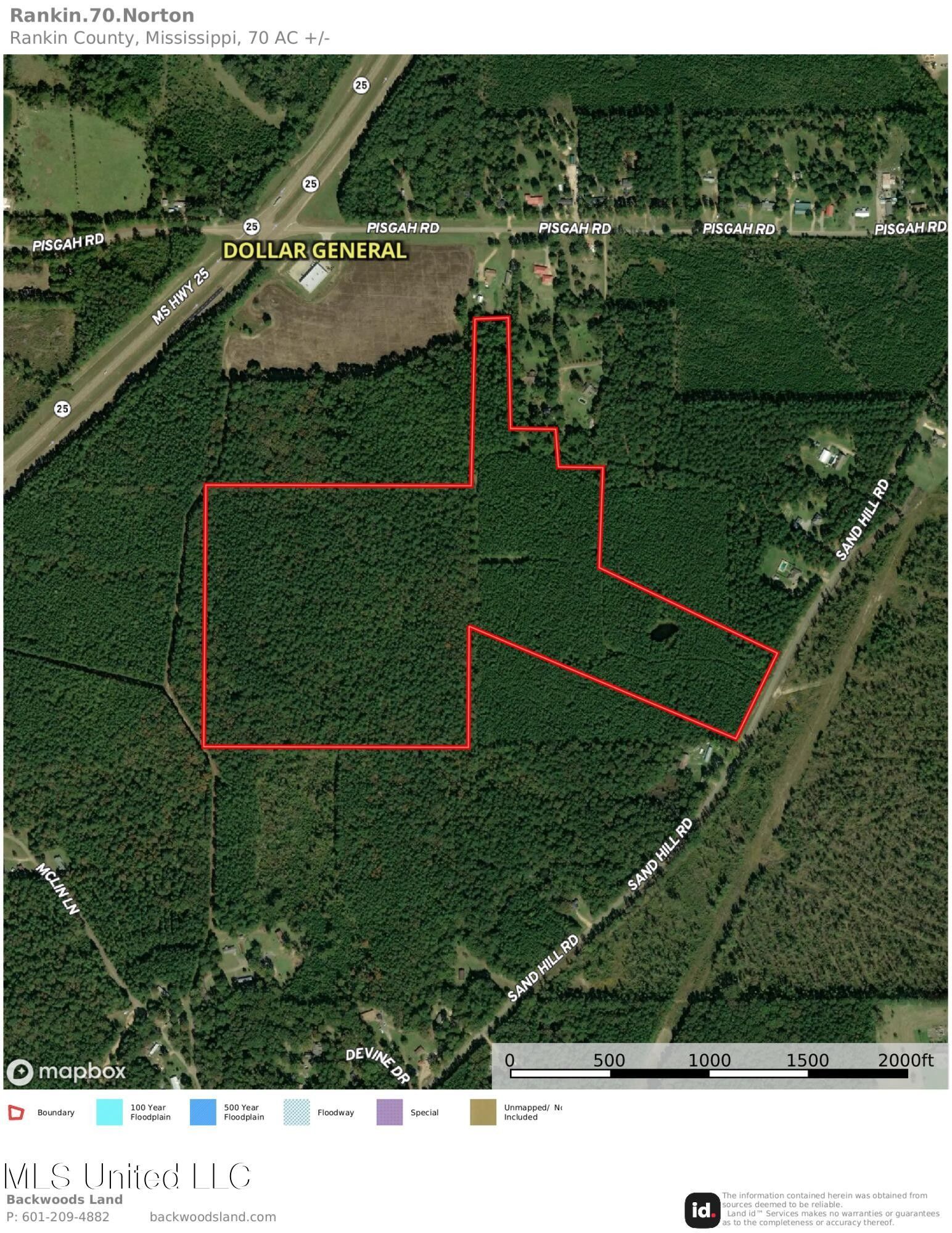70 acres in Rankin County, Mississippi