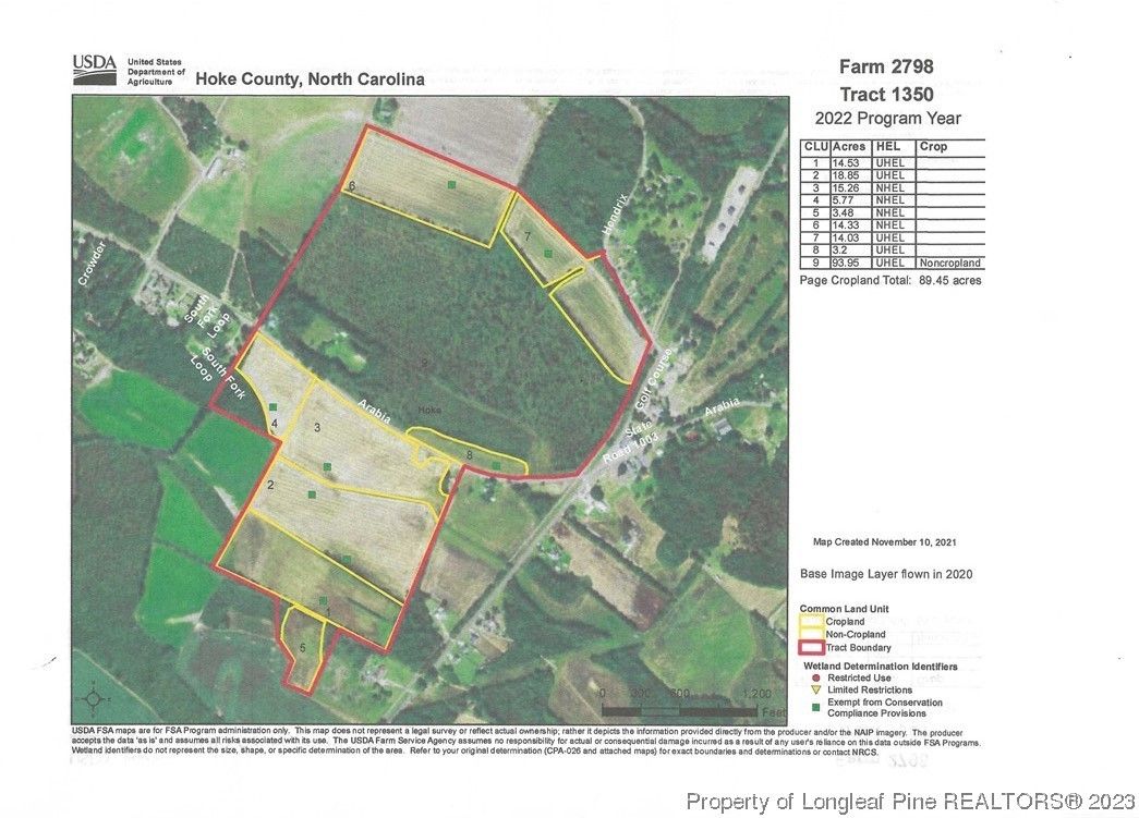 64 acres in Hoke County, North Carolina