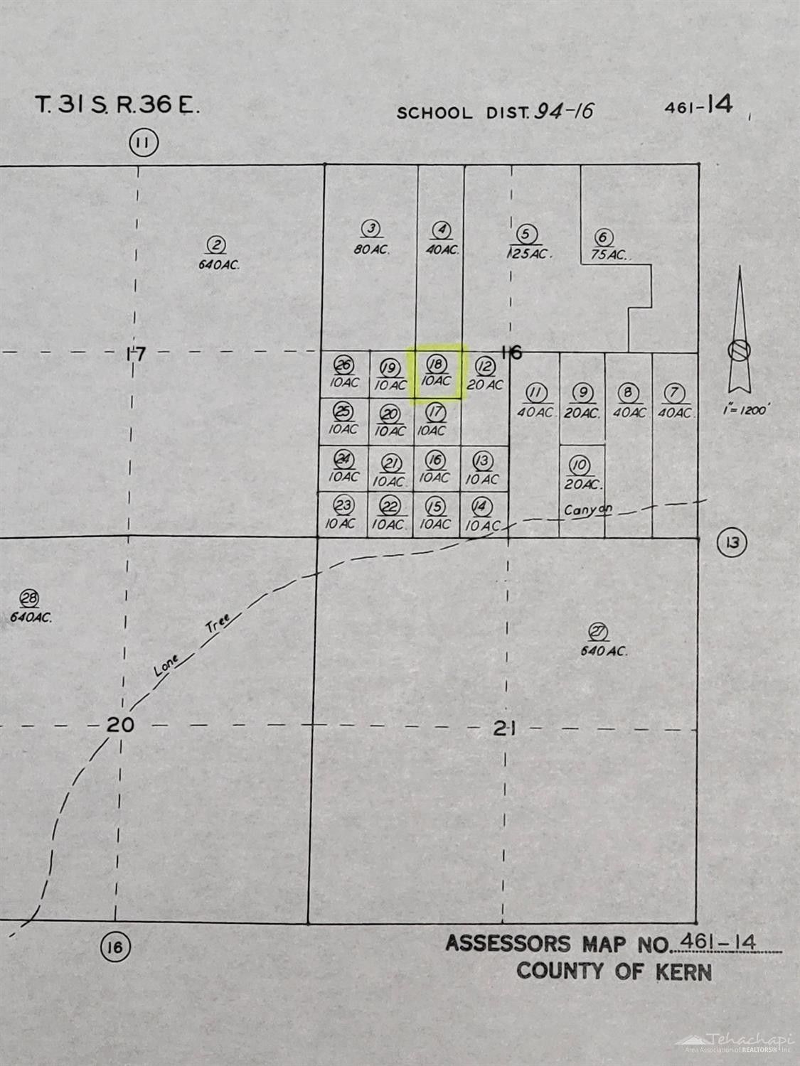 10 acres in Kern County, California