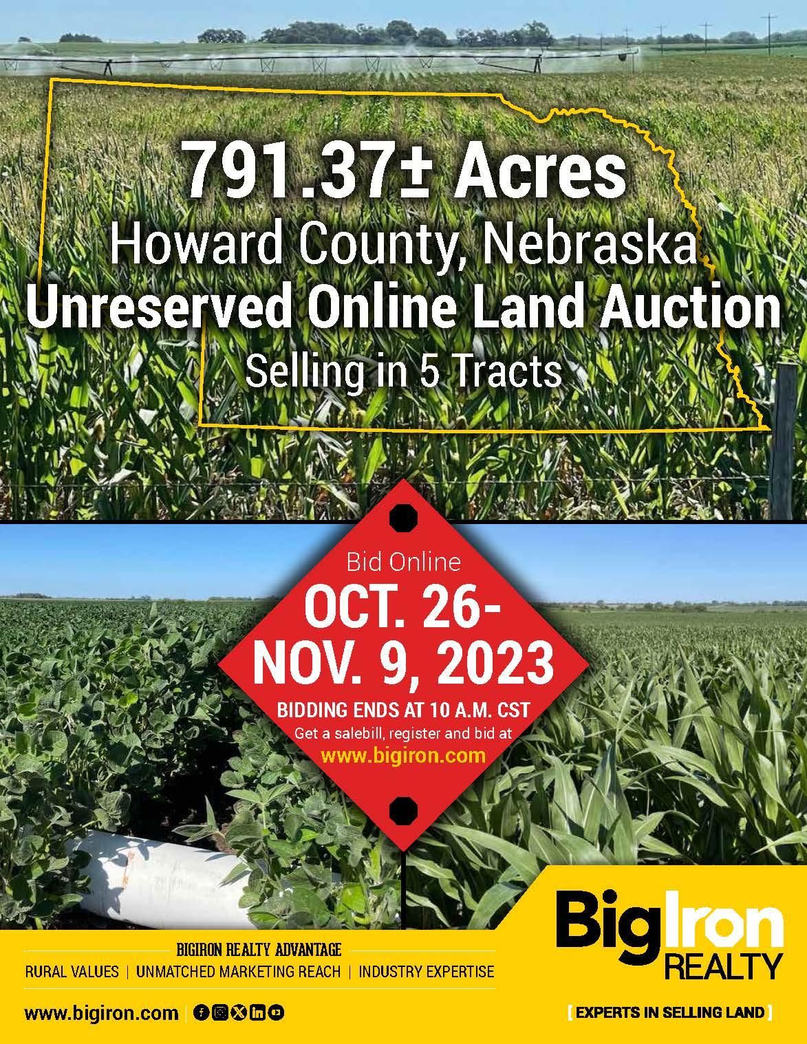 791.37 acres in Howard County, Nebraska