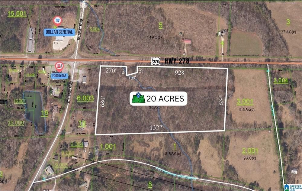 20 acres in Calhoun County, Alabama