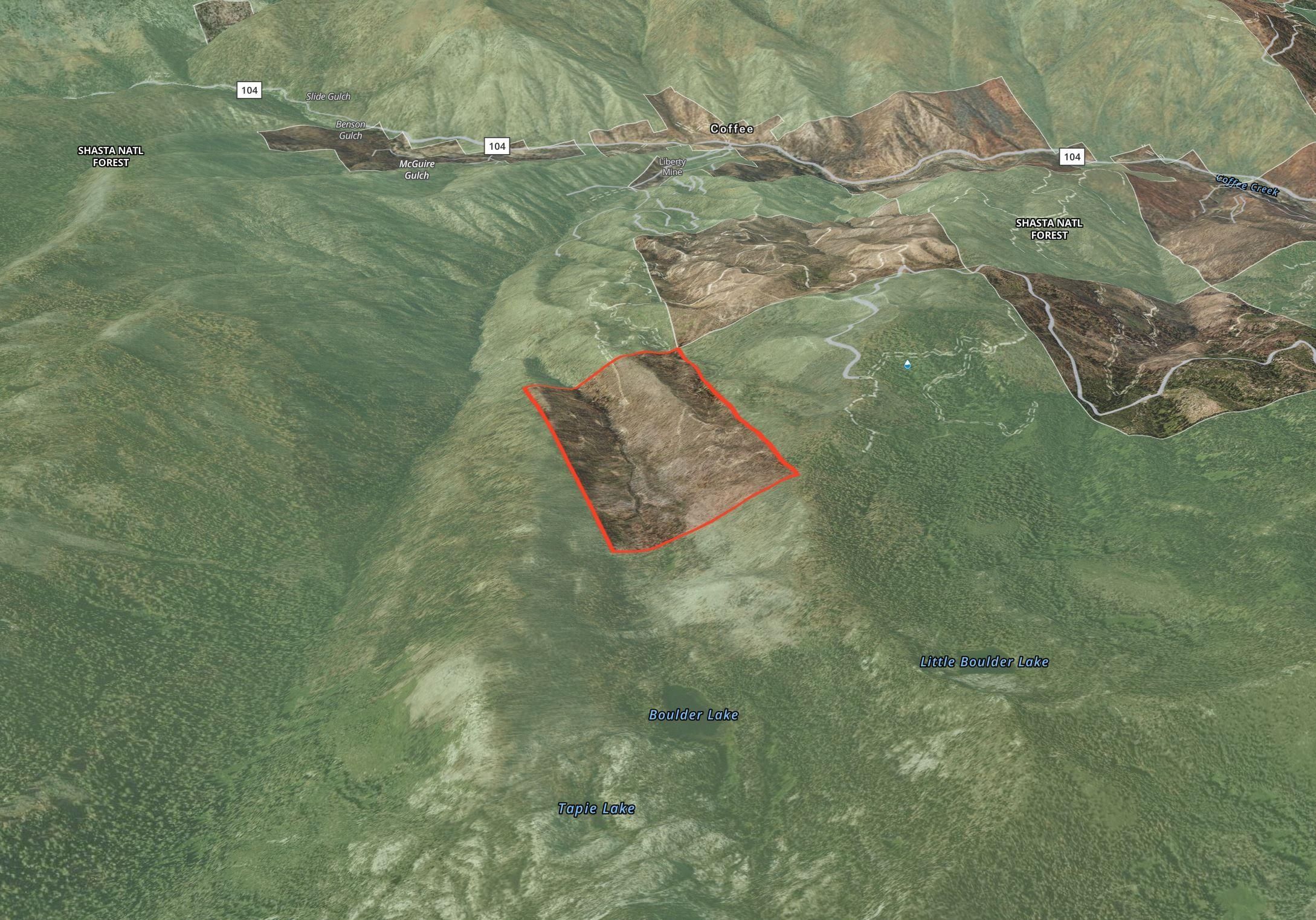 296 acres in Trinity County, California
