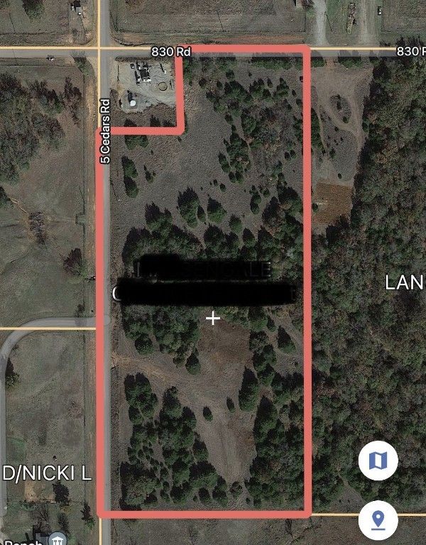 9.3 acres in Lincoln County, Oklahoma