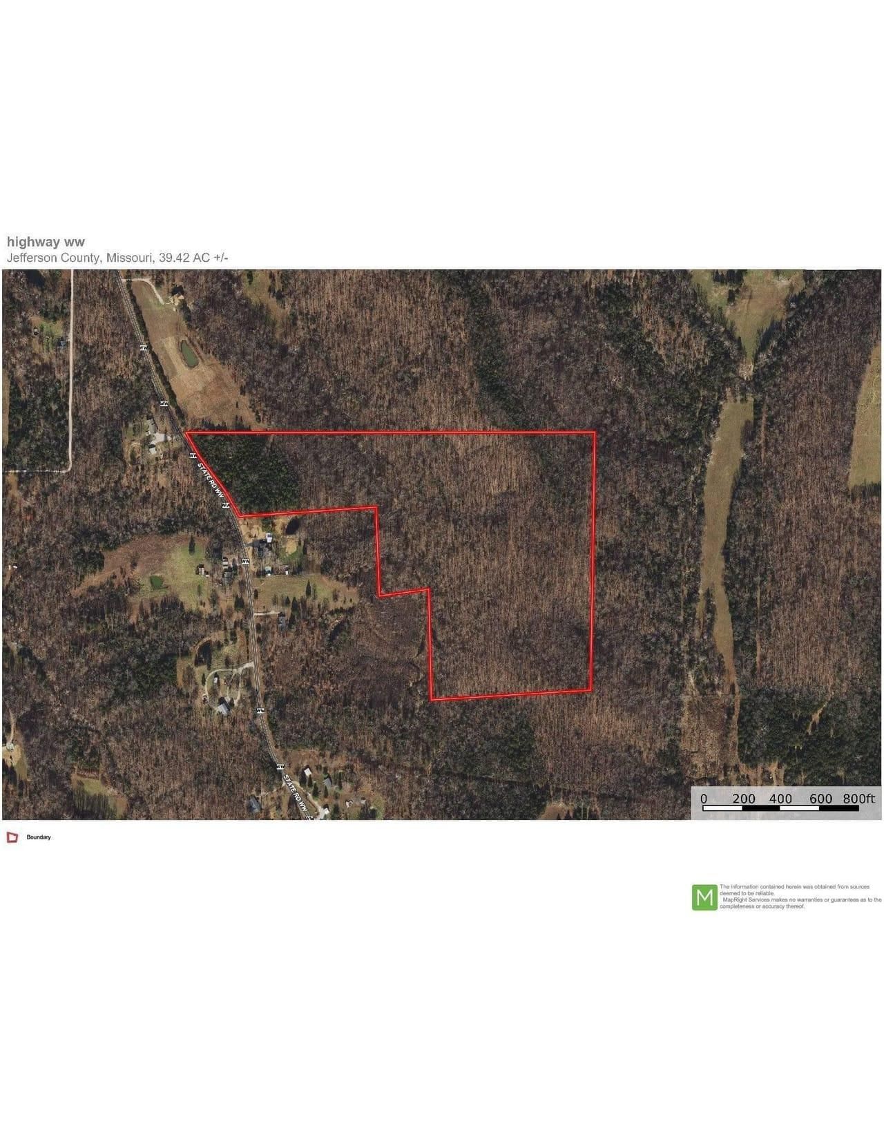 39 acres in Jefferson County, Missouri