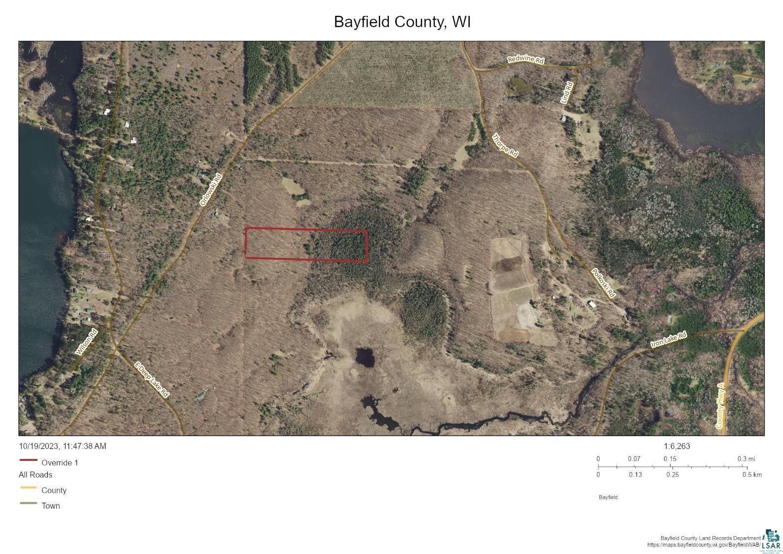 10 acres in Bayfield County, Wisconsin