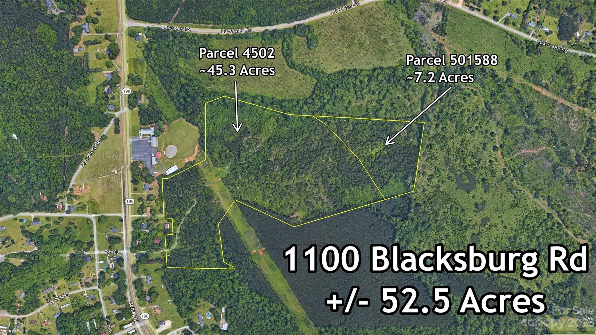 52 acres in Cleveland County, North Carolina