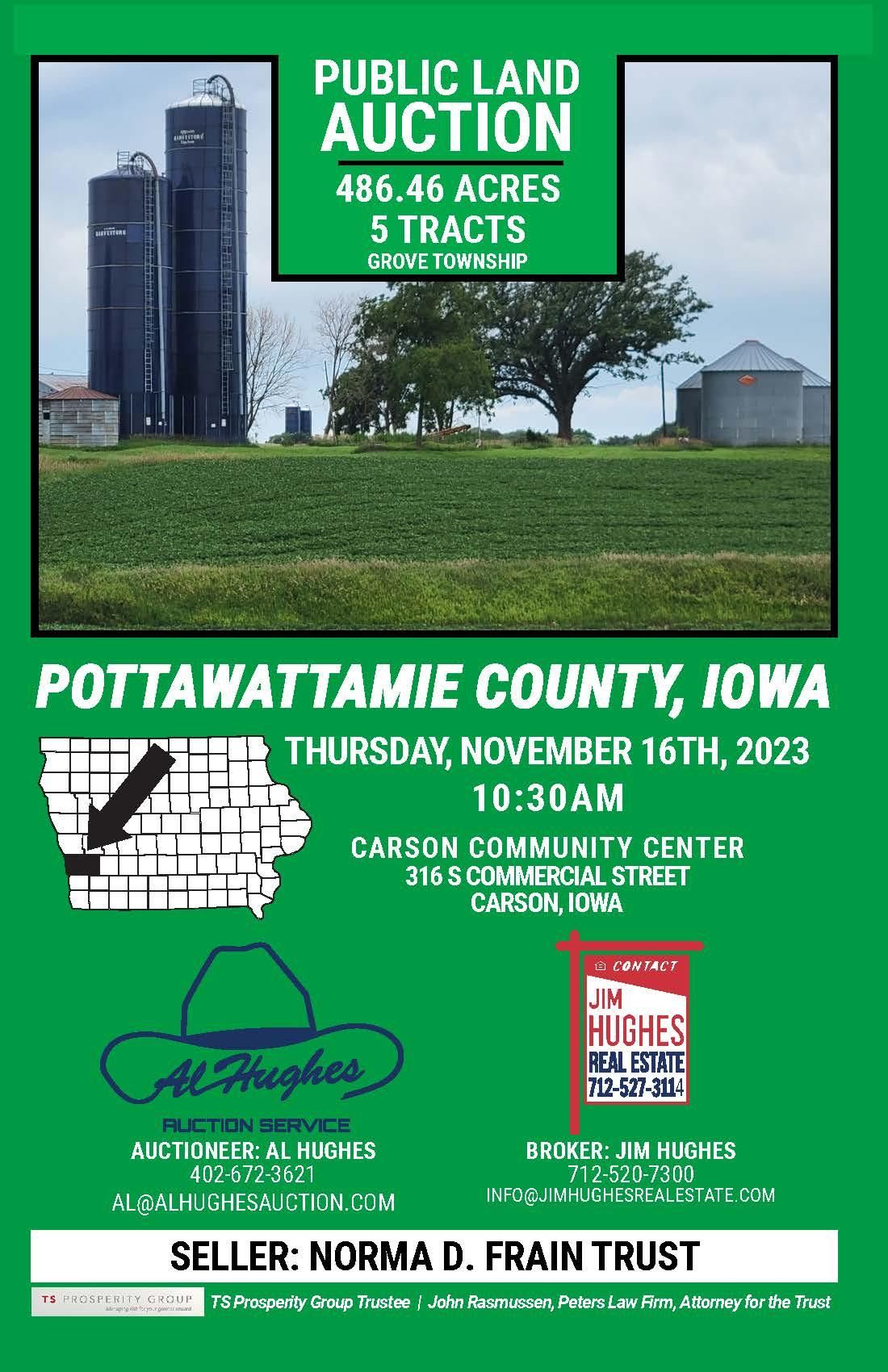486.46 acres in Pottawattamie County, Iowa