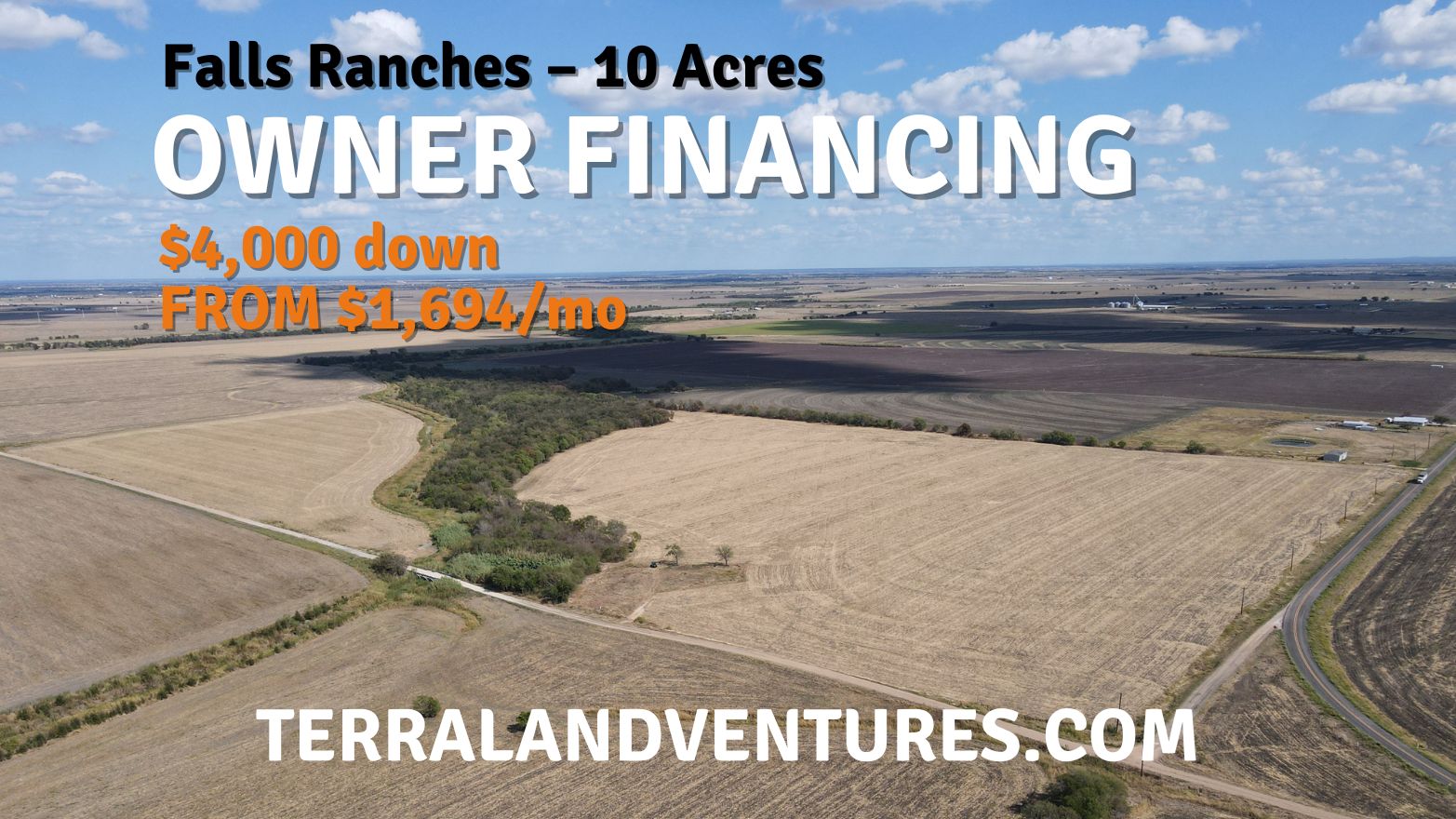 10 acres in Falls County, Texas