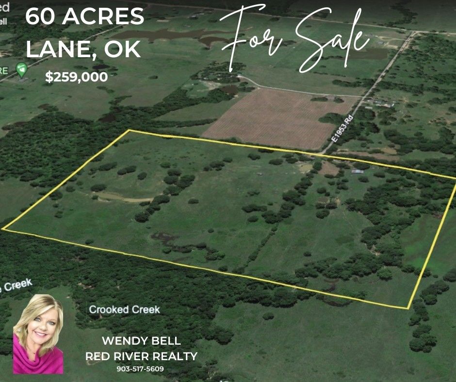 60 acres in Atoka County, Oklahoma