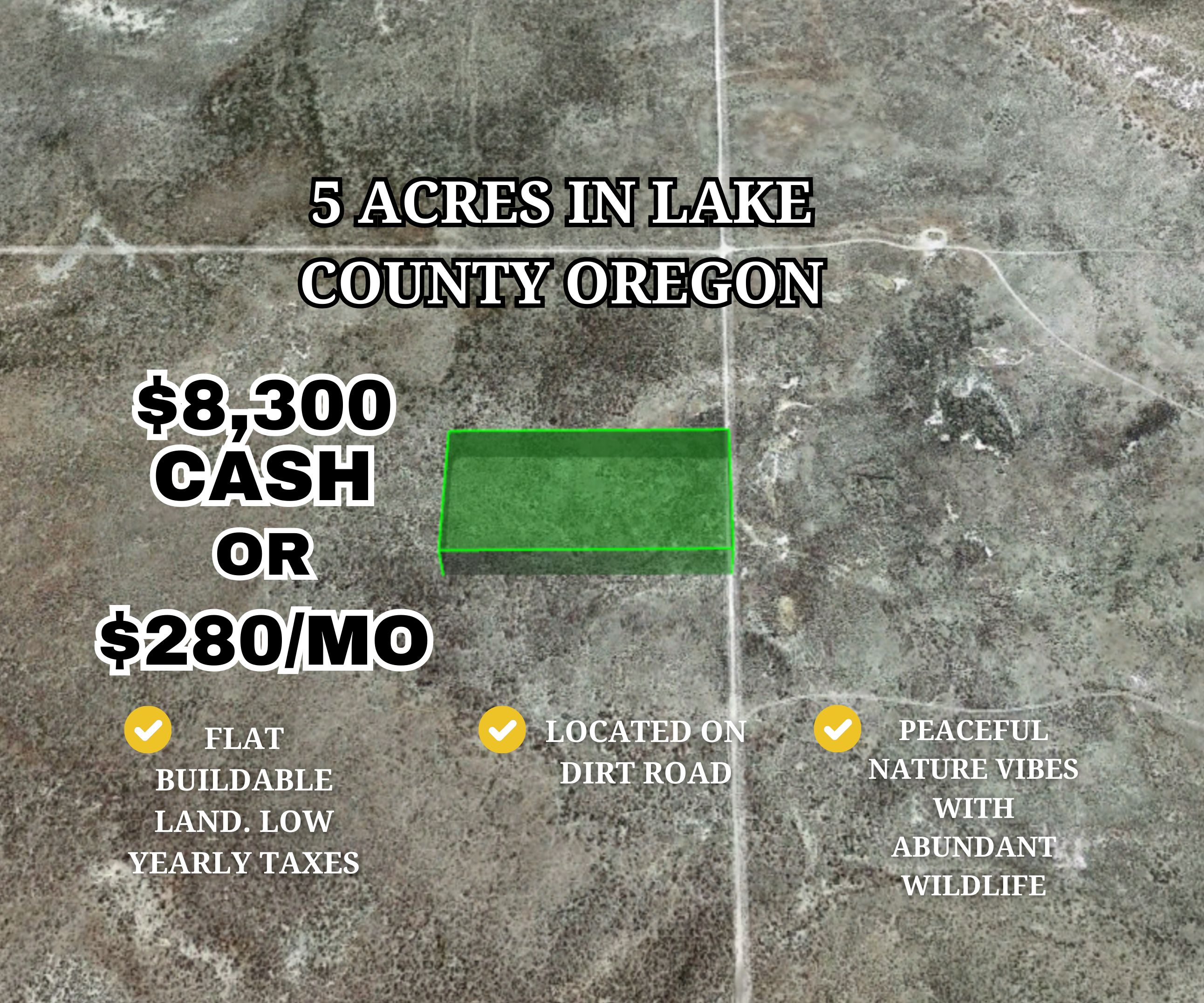 5 acres in Lake County, Oregon