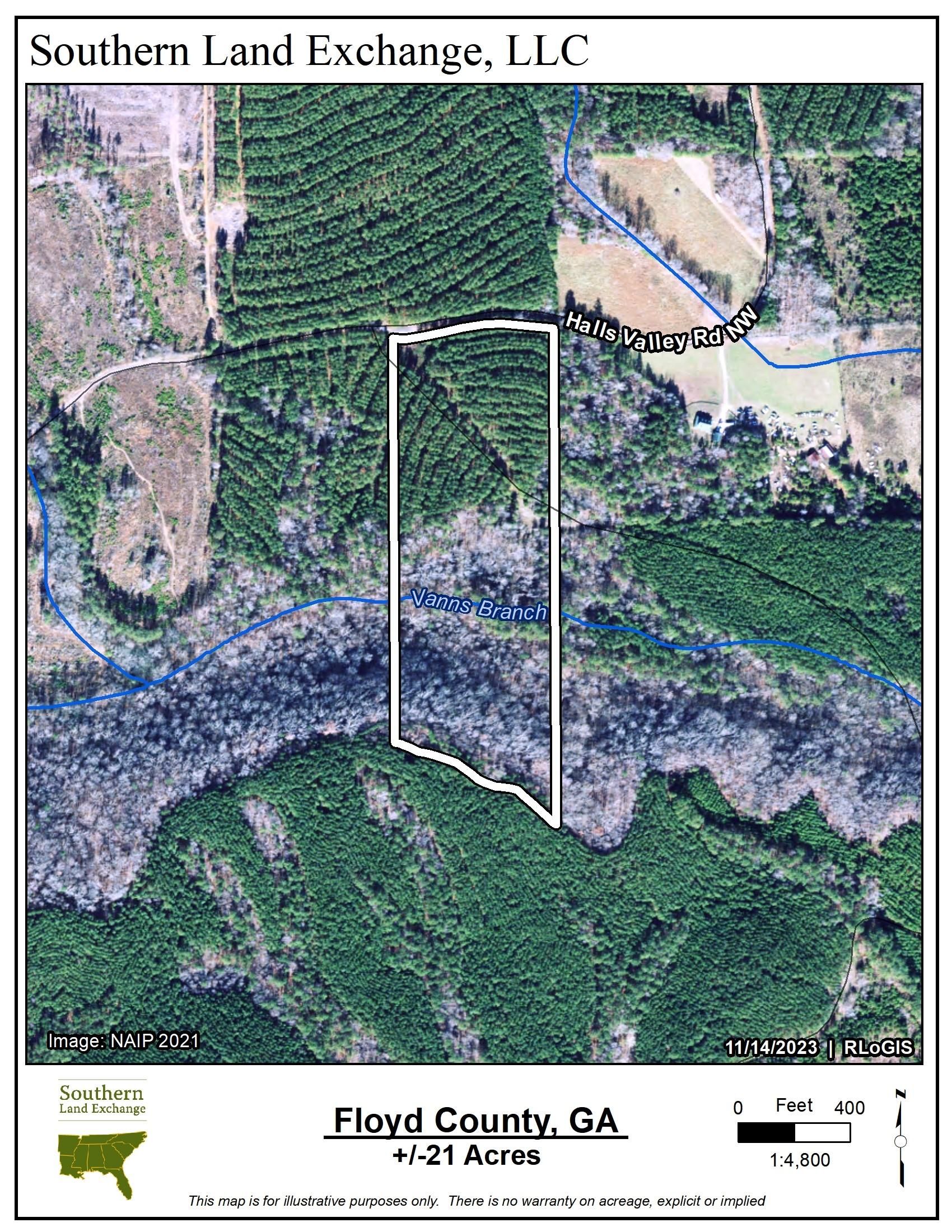 21 acres in Floyd County,