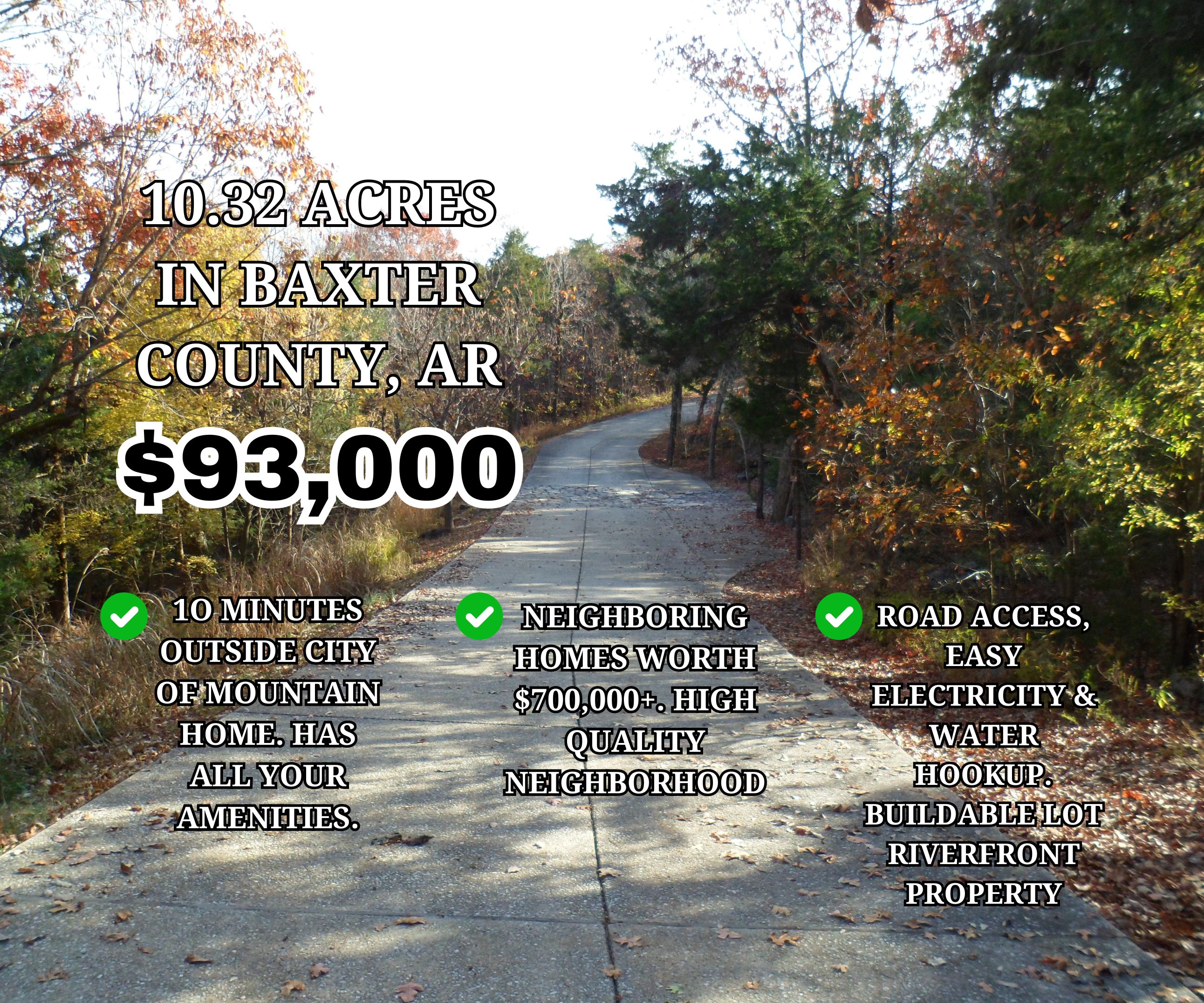 10.32 acres in Baxter County, Arkansas
