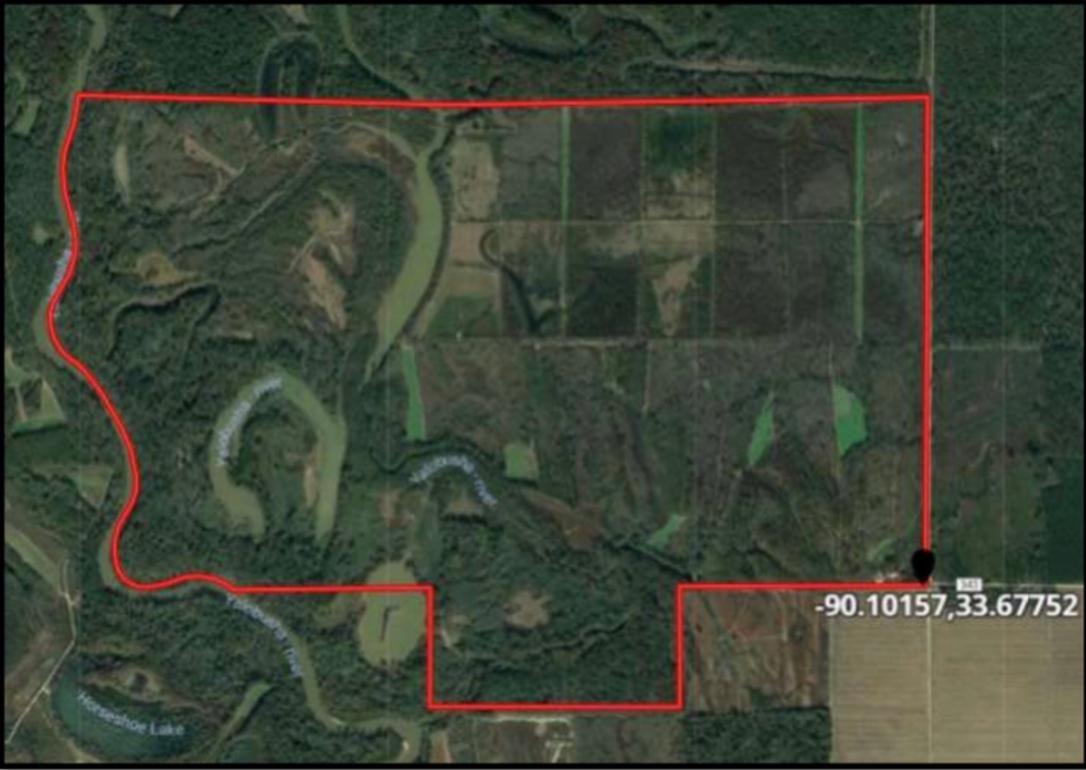 1,161 acres in Grenada County, Mississippi