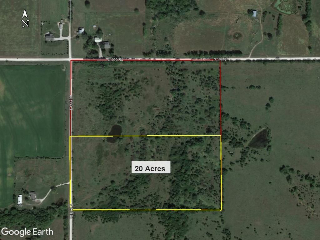 20 acres in Douglas County, Kansas