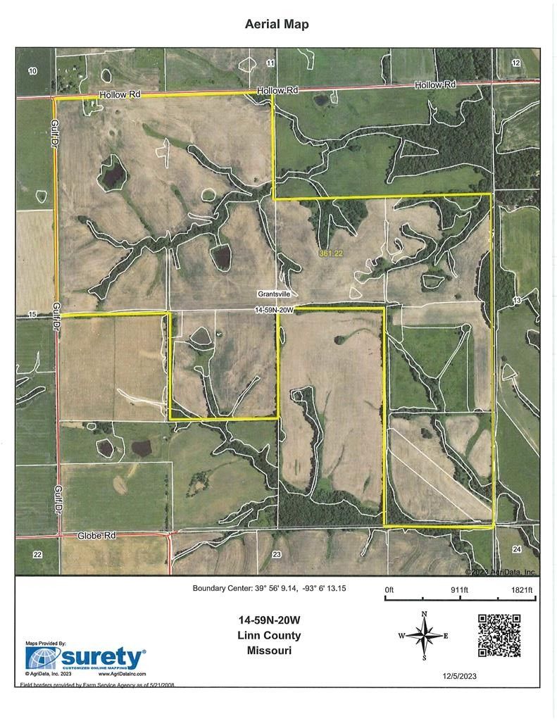 364 acres in Linn County, Missouri