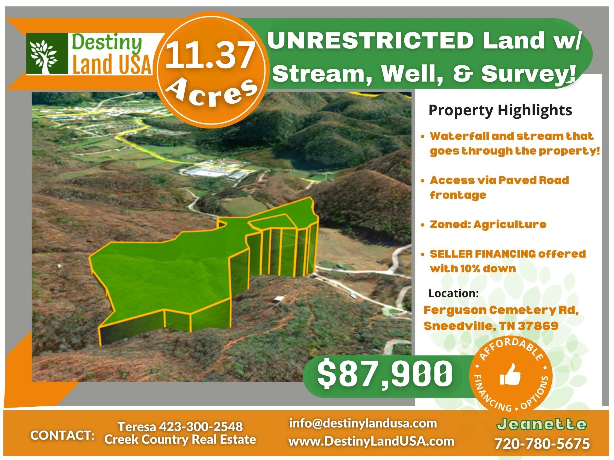 11.37 acres in Hancock County, Tennessee