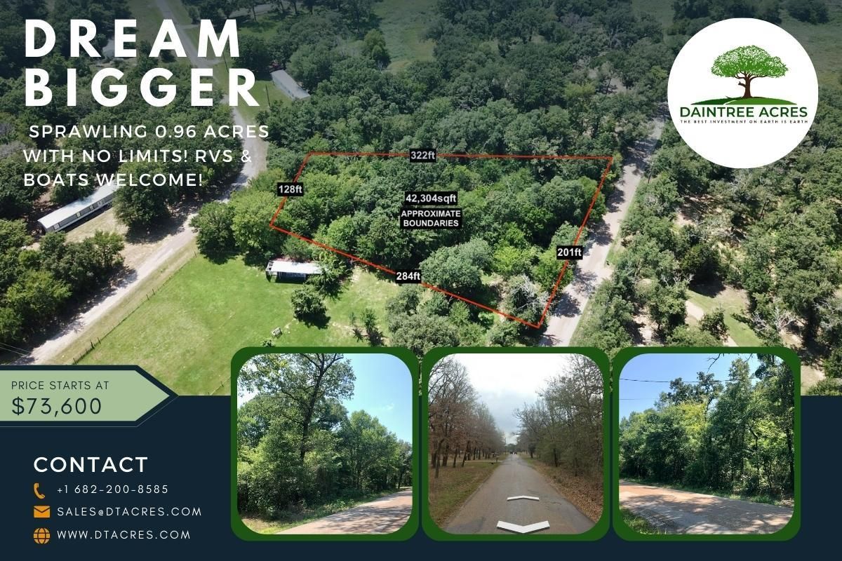 0.96 acres in Henderson County, Texas