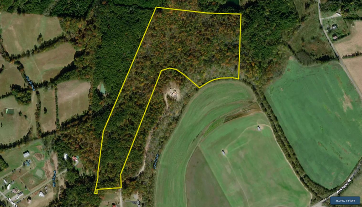 50 acres in Greene County, Tennessee