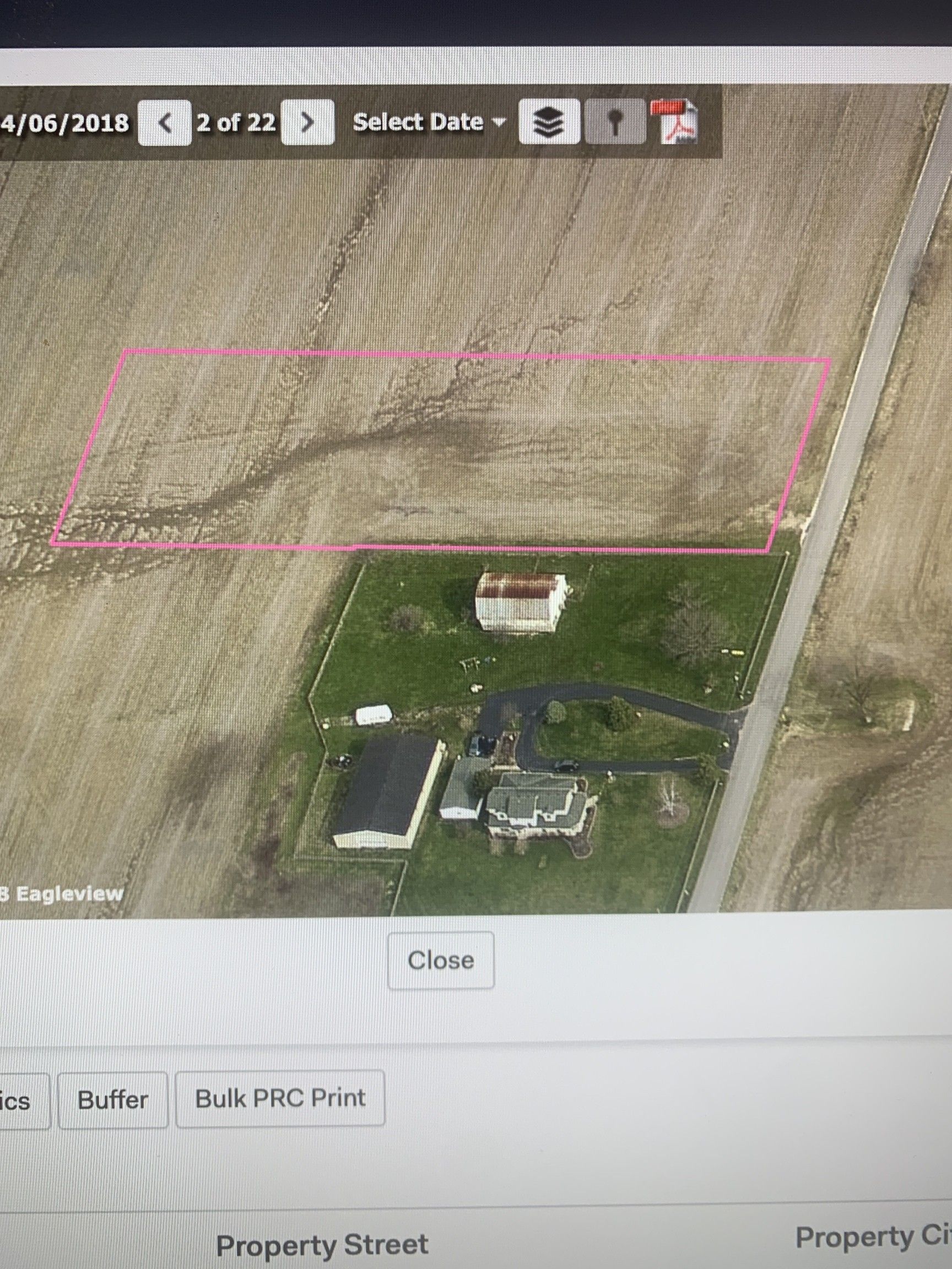 2 acres in County, Indiana