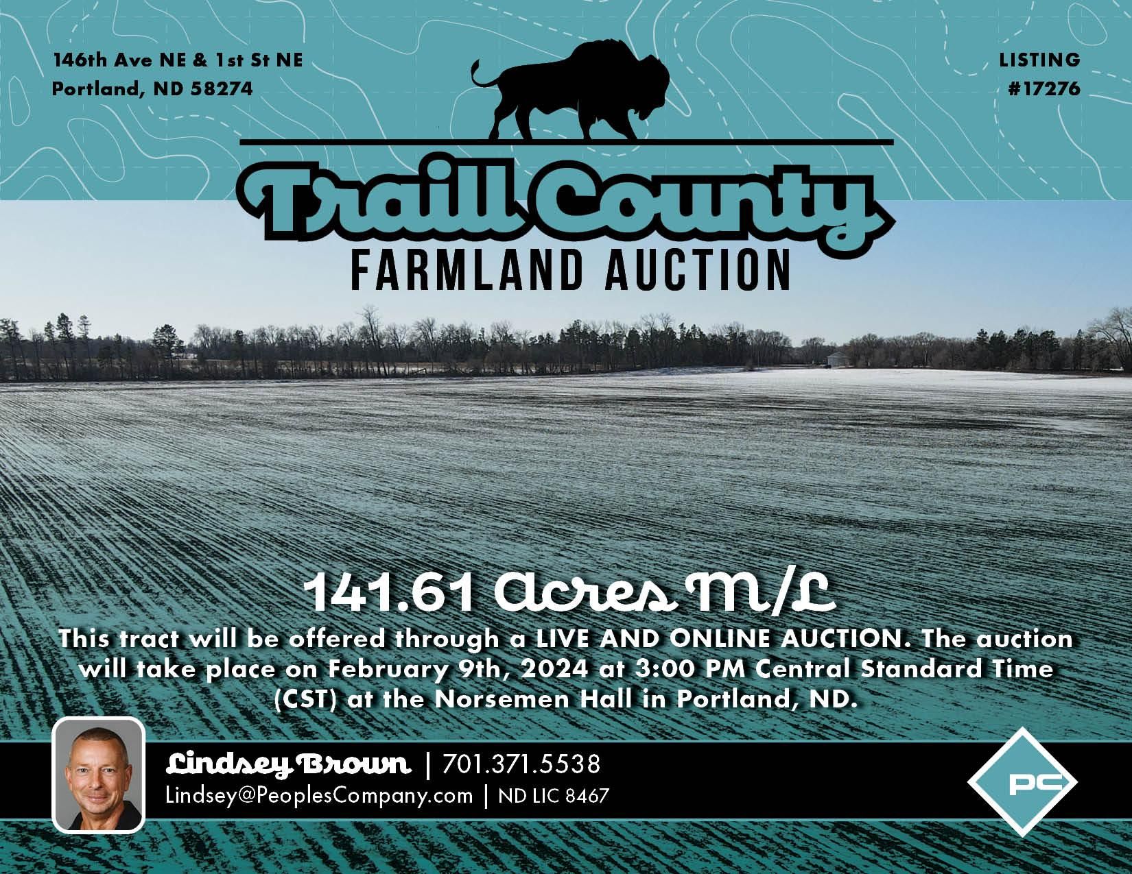 141.61 acres in Traill County, North Dakota