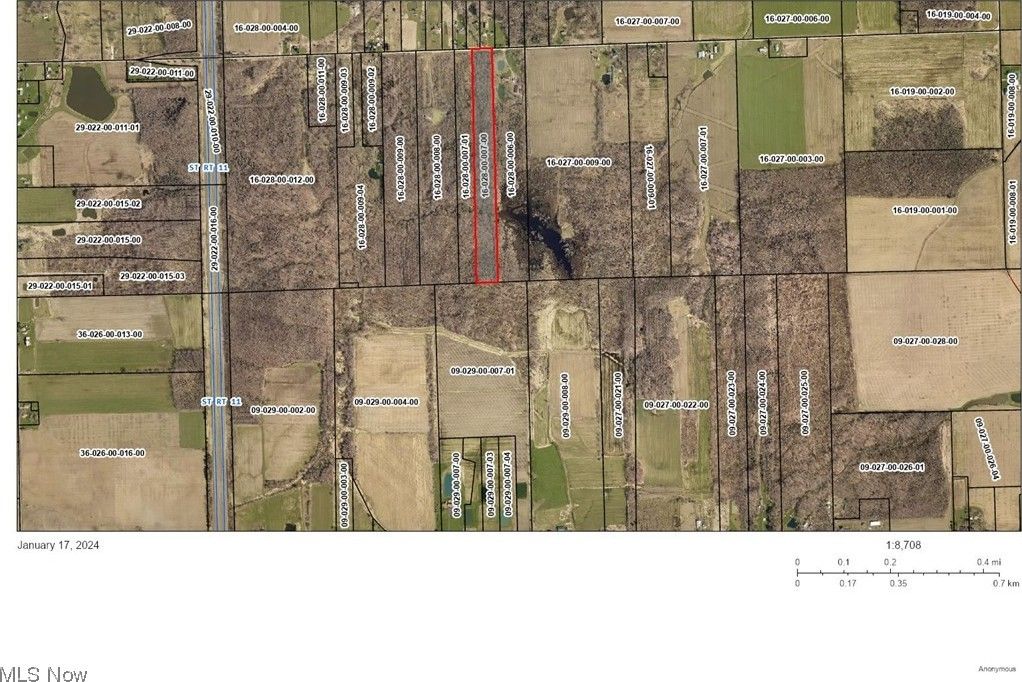 13.5 acres in Ashtabula County, Ohio