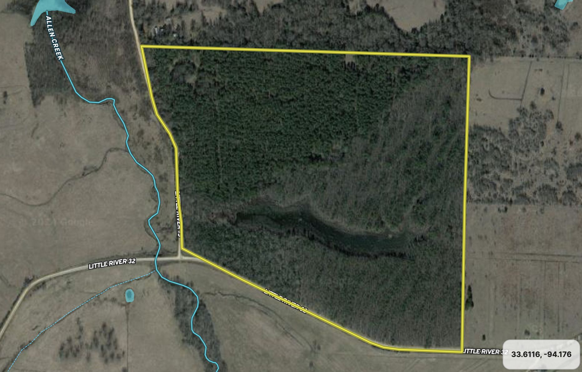 139.07 acres in Little River County, Arkansas