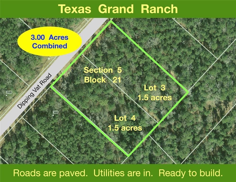 3 acres in Walker County, Texas