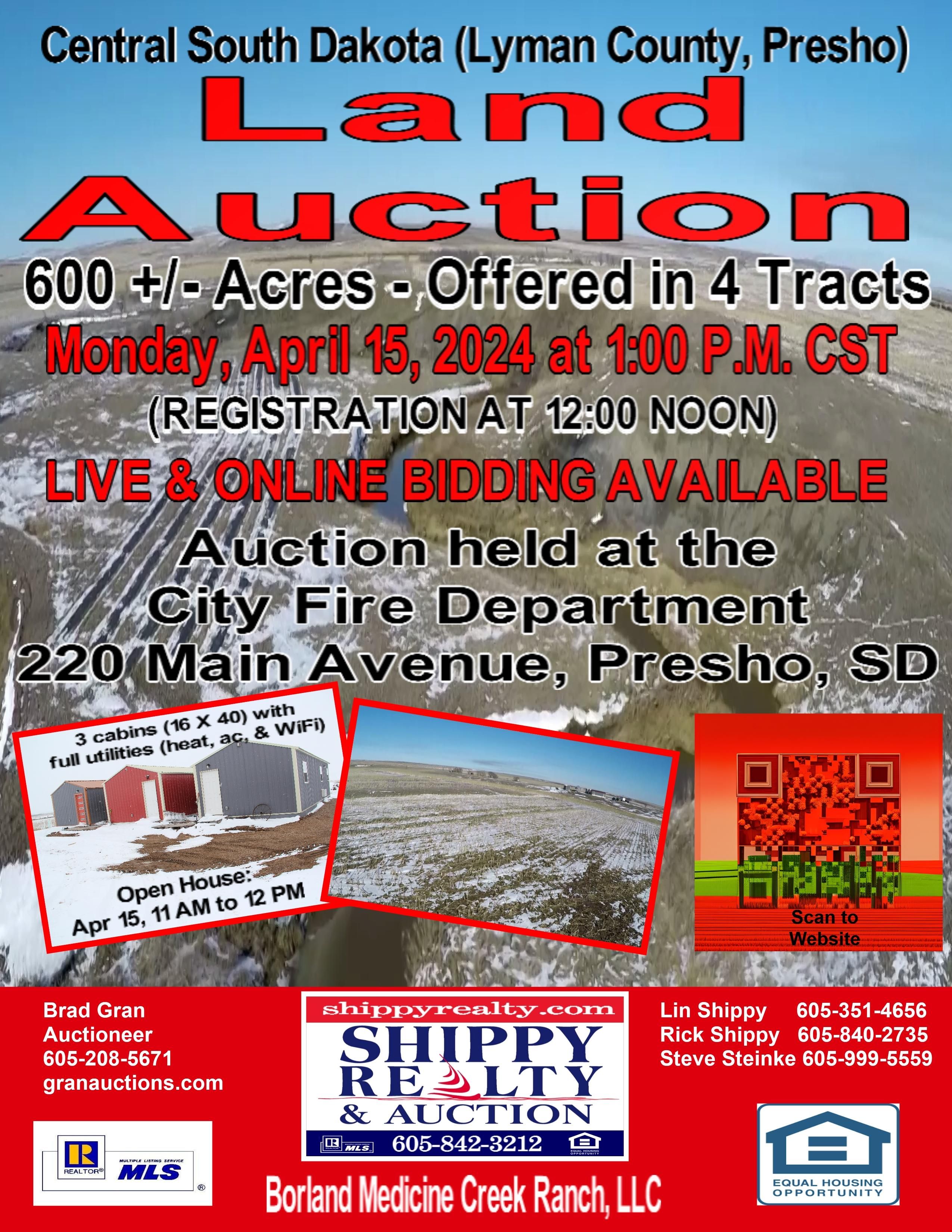 600 acres in Presho, SD, 57568 MLS 2479