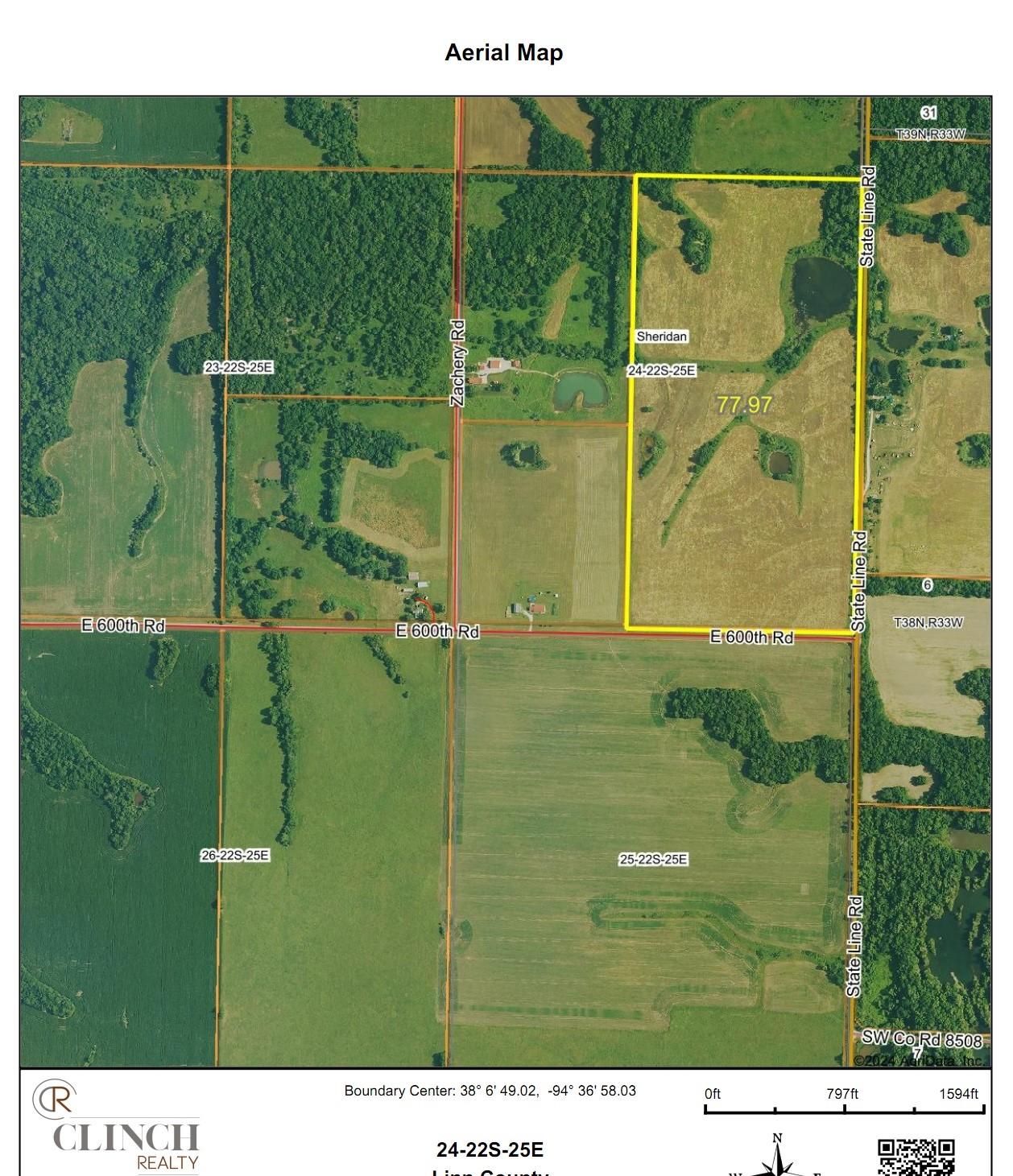 77.99 acres in Linn County, Kansas