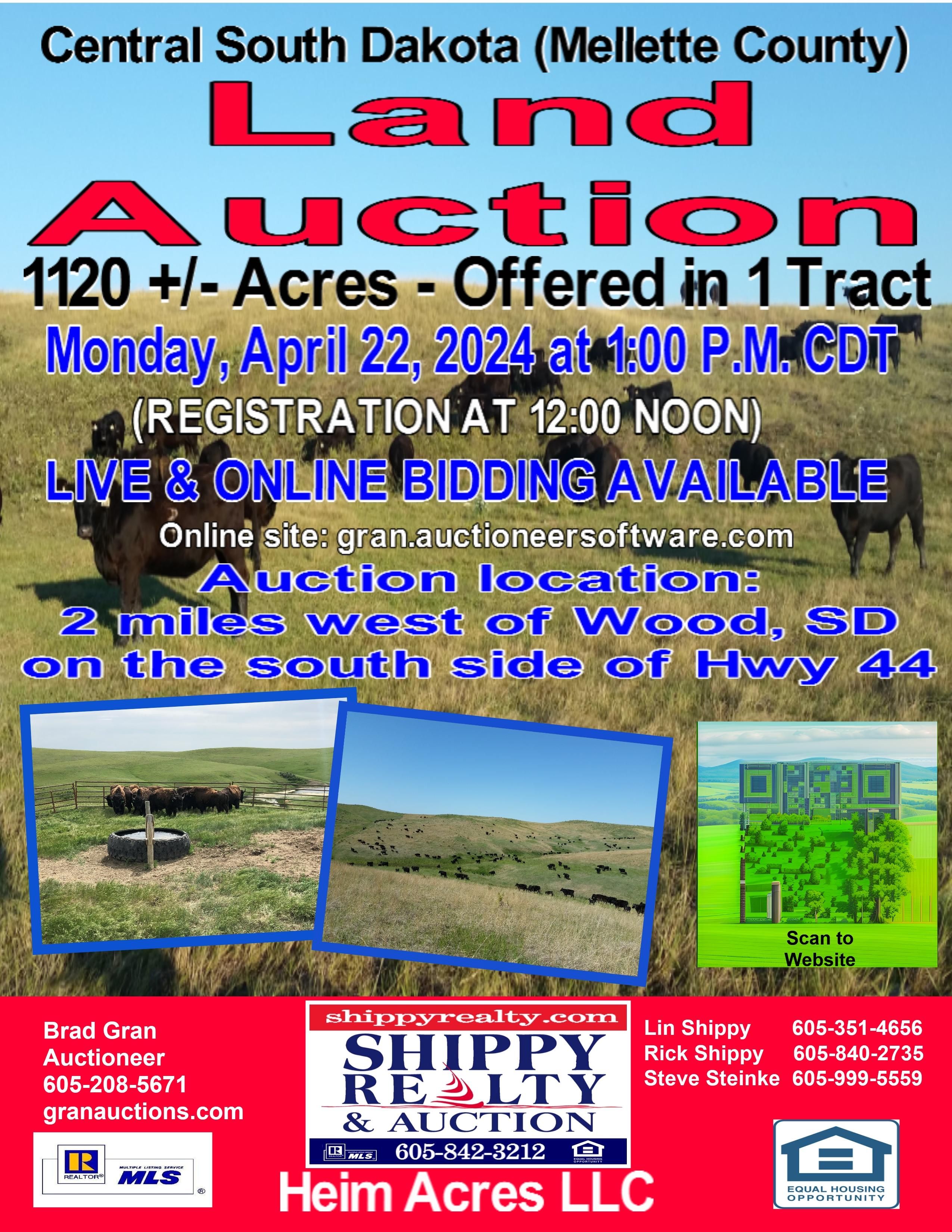 1,120 acres in Mellette County, South Dakota