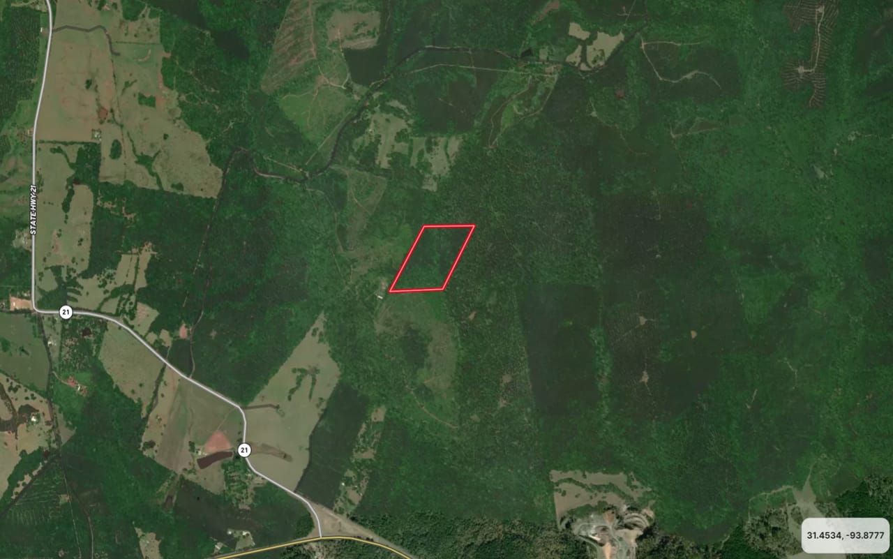 30 acres in Sabine County, Texas