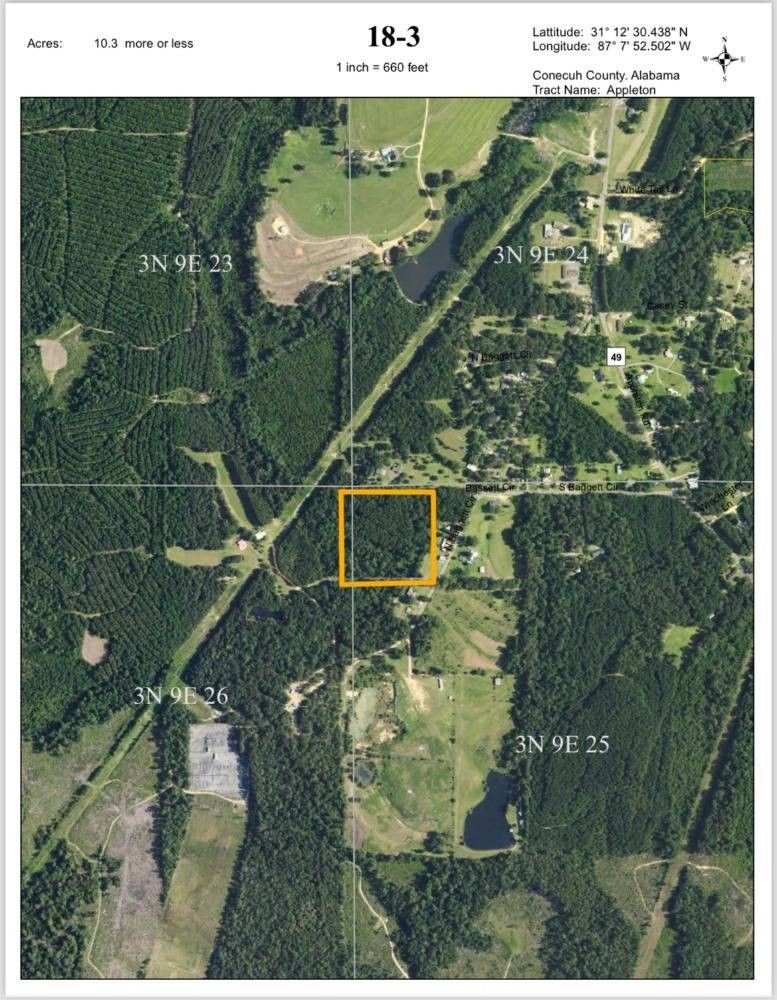 10 acres in Escambia County, Alabama
