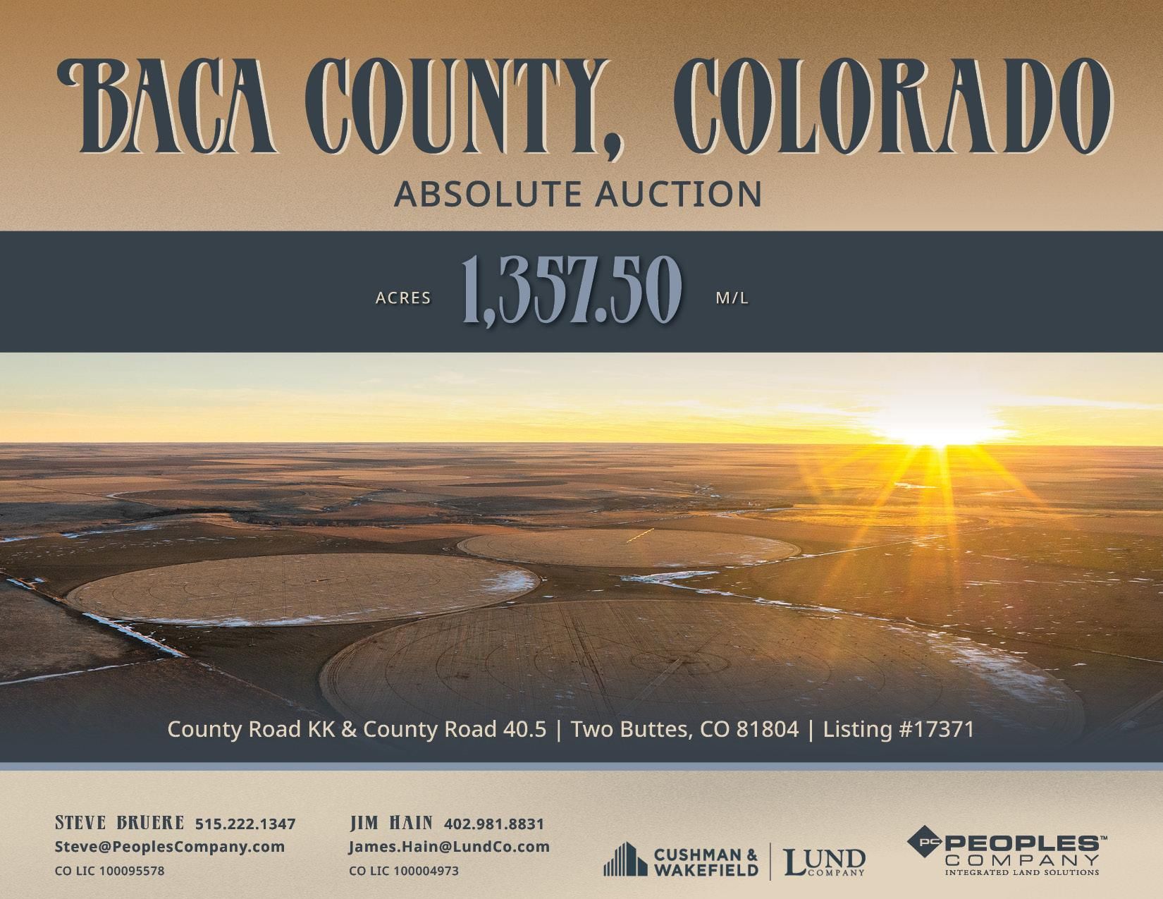 135,750 acres in Baca County, Colorado