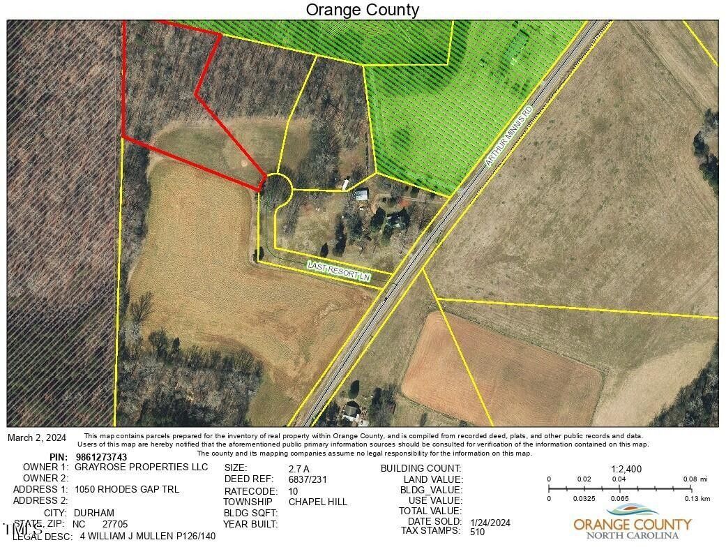 923 Arthur Minnis Road Lot 4, Hillsborough, NC 27278 MLS 10036303