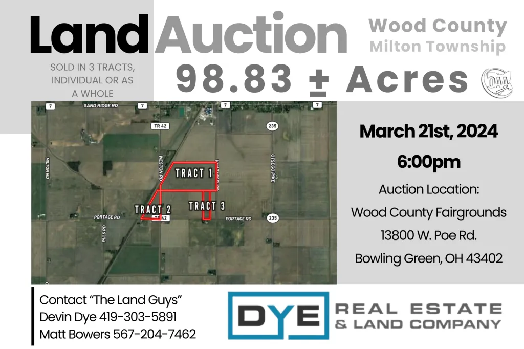 Land for Sale in Northwest Ohio Region 402 Properties