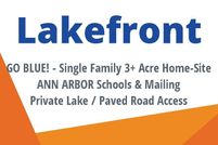 Lakefront Property for sale in Washtenaw County, Michigan