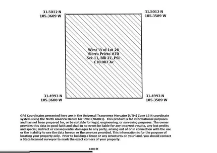 Undeveloped Land for sale in Hudspeth County, Texas